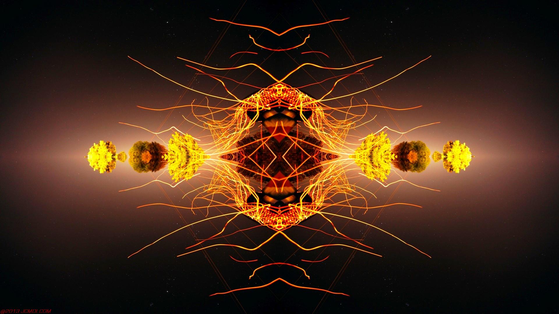 Chimney Sparks Abstract Artwork Timelapse Still Images